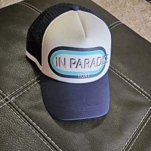ROXY Trucker Hat Navy and White In Paradise